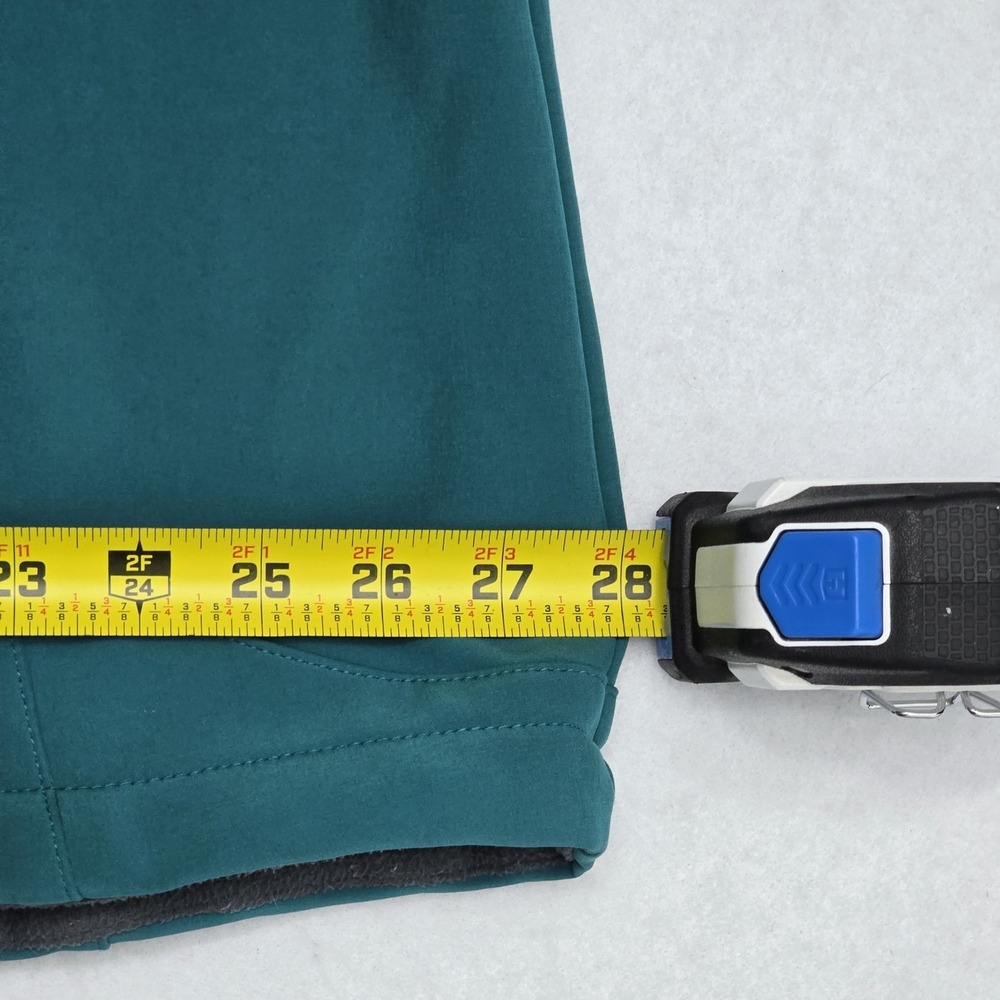 LL Bean Womens 2X Softshell Jacket Teal Blue Fleece Lined Full Zip 258215 - Picture 14 of 16